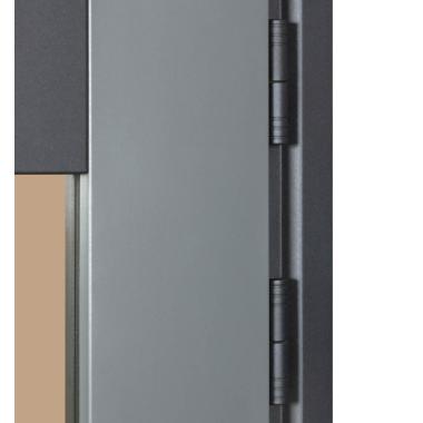 Входная дверь Булат Cottage, модель 705/431. Колір: metalic grey/білий атласний