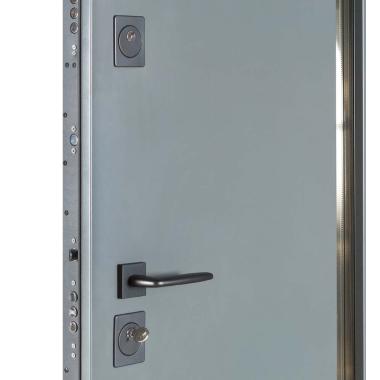 Входная дверь Булат Cottage, модель 705/431. Колір: metalic grey/білий атласний