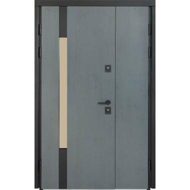 Входная дверь Булат Термо House, модель 705/428 – 1200мм. Колір: антрацит/бетон антрацит