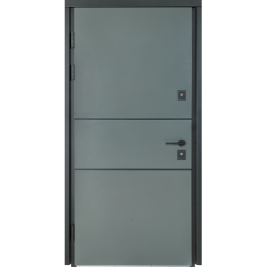 Входная дверь Cottage 703 Metalic Grey - Білий атласний