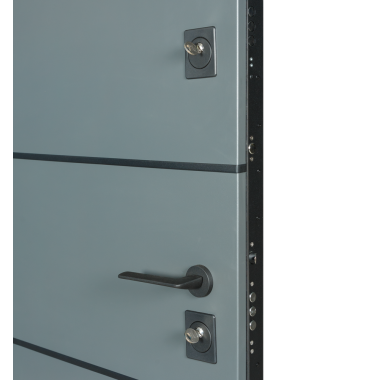 Входная дверь Cottage 703 Metalic Grey - Білий атласний