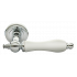 Ручка дверная  Morelli  MH- 42 PC/W ( хром с белой керамикой)
