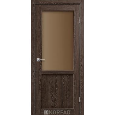 Дверное полотно KORFAD PL-02 (стекло бронза)